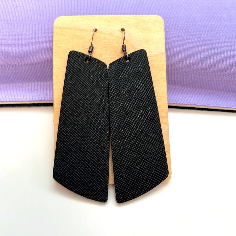 Nickel and Suede Earrings